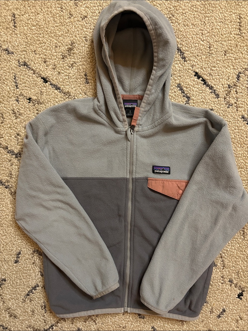 Patagonia Kids fleece jacket (7/8) EUC